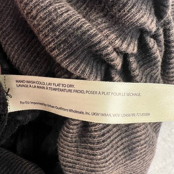 Free People FP One XS Katya Thermal Bodycon Mini Dress Brown Textured Ruched - Picture 11 of 14